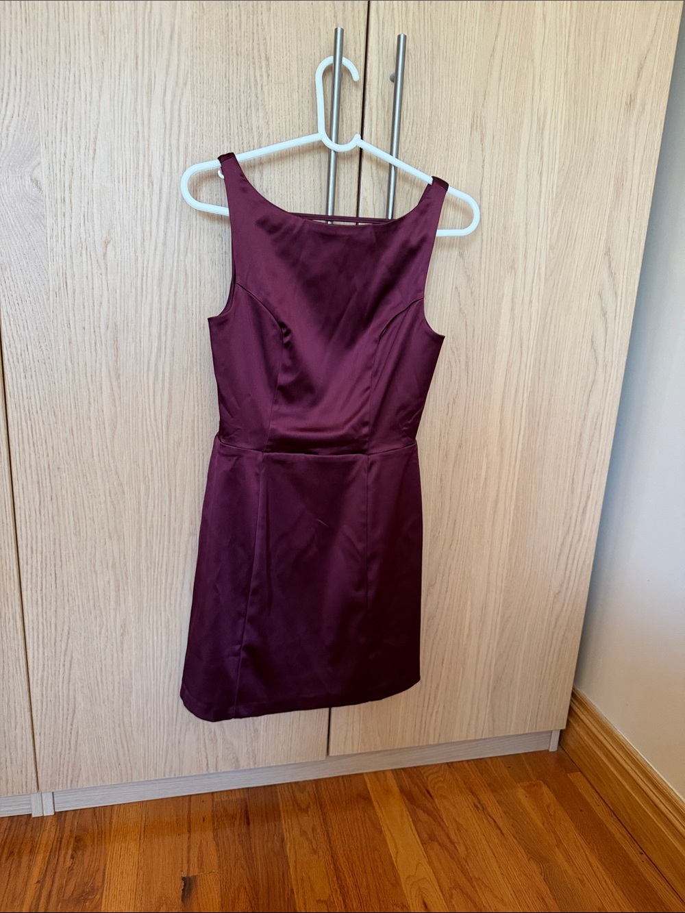 Abercrombie & Fitch Burgundy Satin Mini Dress